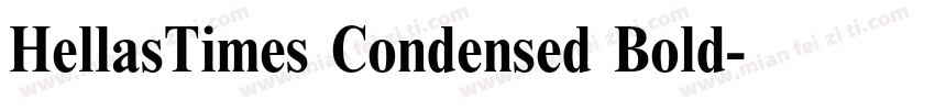 HellasTimes Condensed Bold字体转换